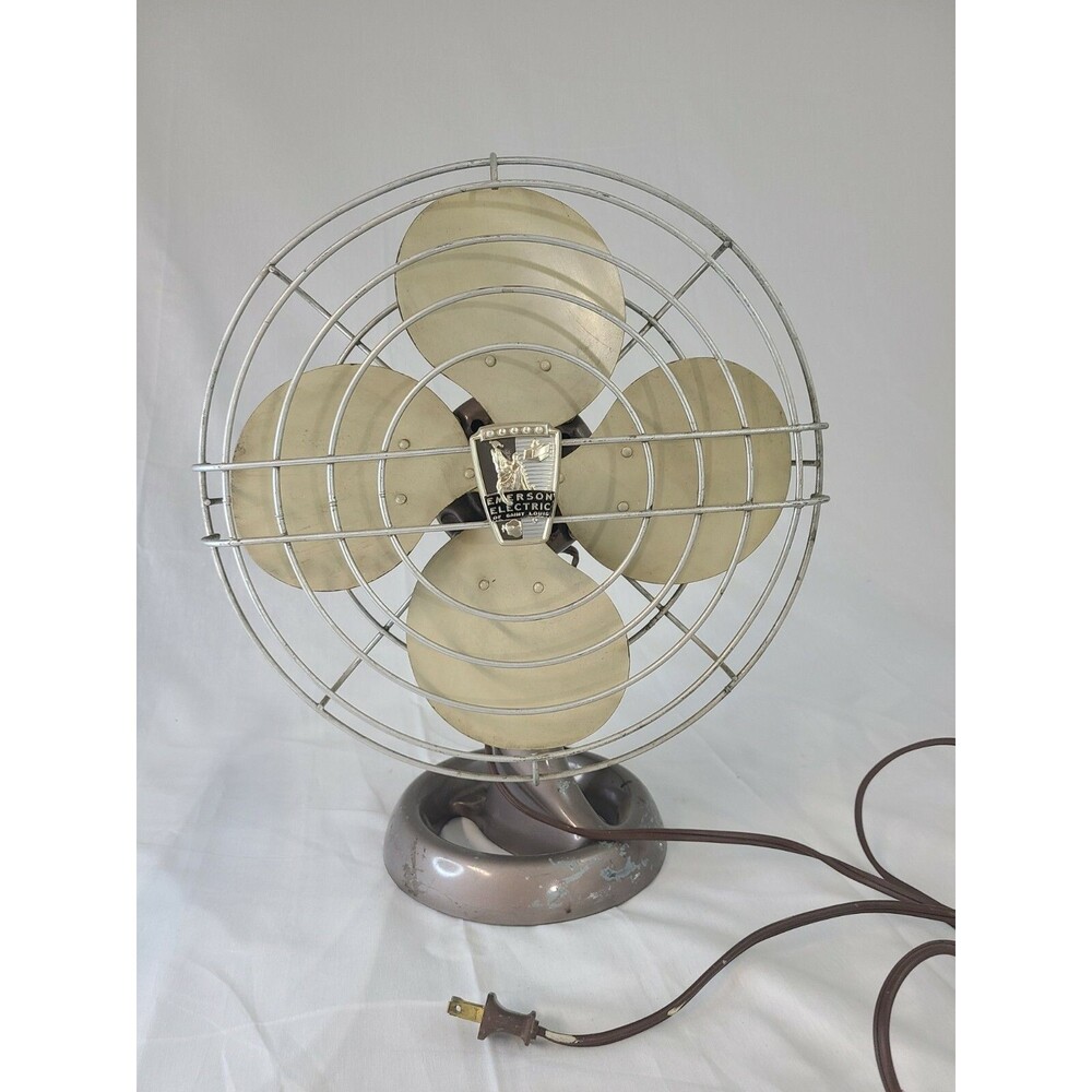 Vintage Emerson Electric Of St. Louis Metal Mid-Century / Industrial Table Fan